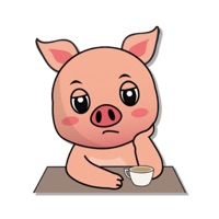 Cute Pig Stickers  logo