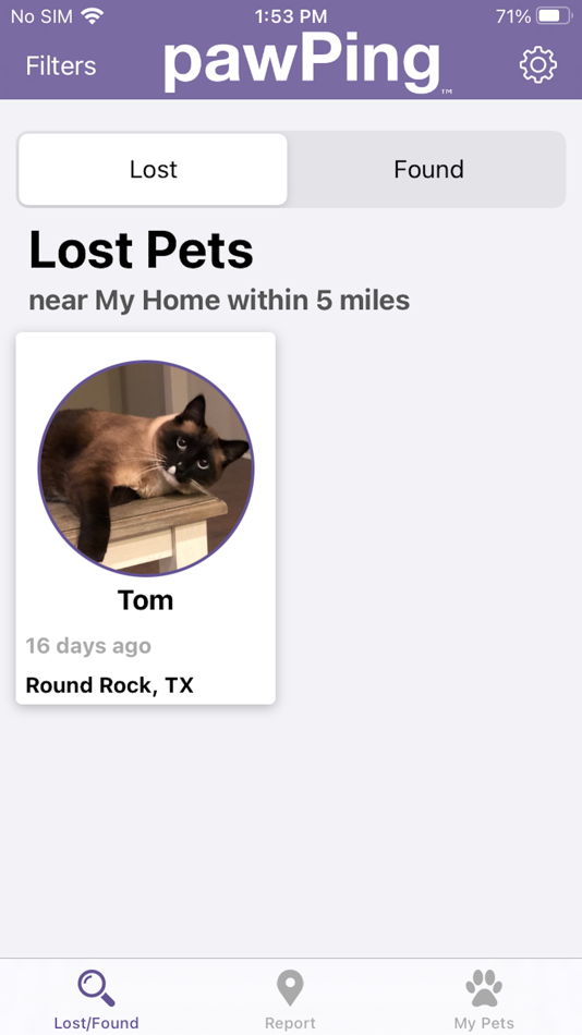 #3. pawPing - Pet Recovery Network (iOS) 由: Astute Logic Corporation