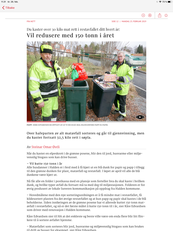 Screenshot #6 pour Halden Arbeiderblad eAvis