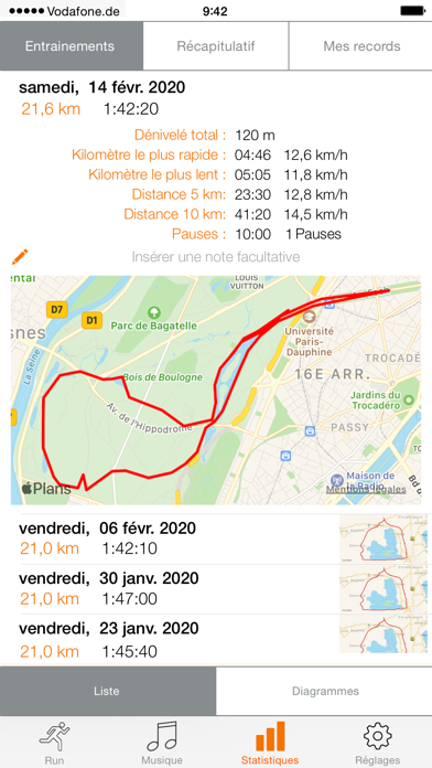 Screenshot #3 pour run.App - Vos courses avec GPS