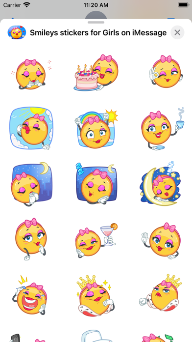 Miss Emoji - Animated Sticker Screenshot