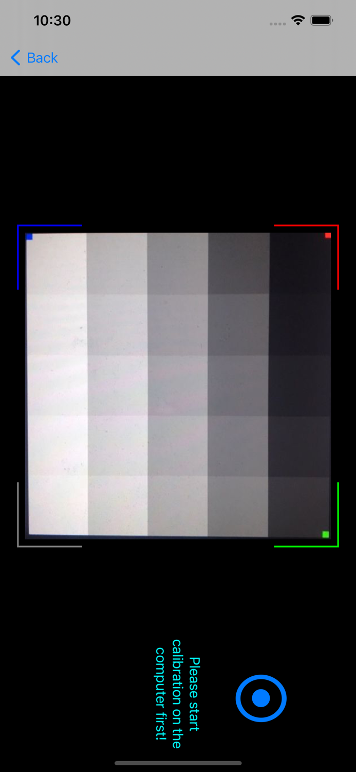 CalibCat Calibrate Screen