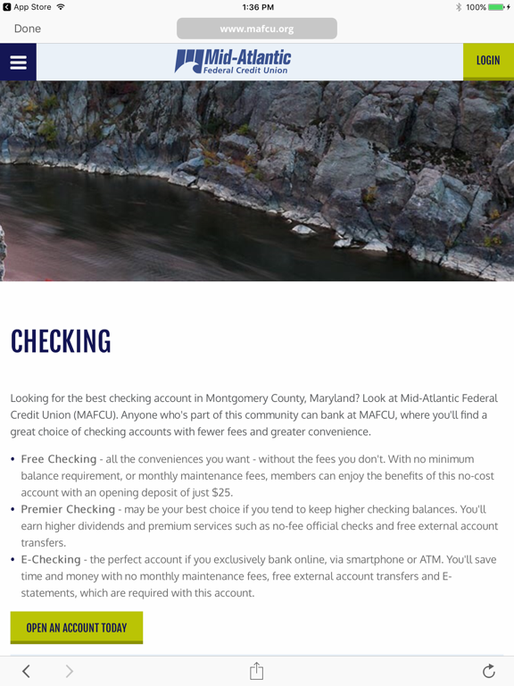 Mid-Atlantic FCU iPad screenshot 4 - Finance app