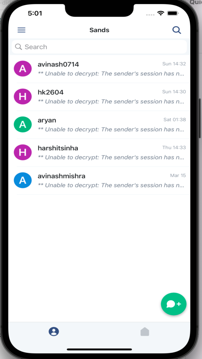 Sands Encrypted Chat App
