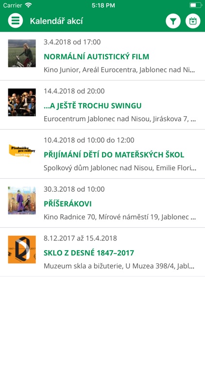 Jablonec v mobilu