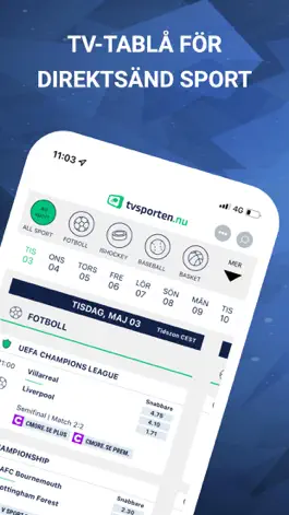 Game screenshot TVsporten.nu - TV-guide sport mod apk