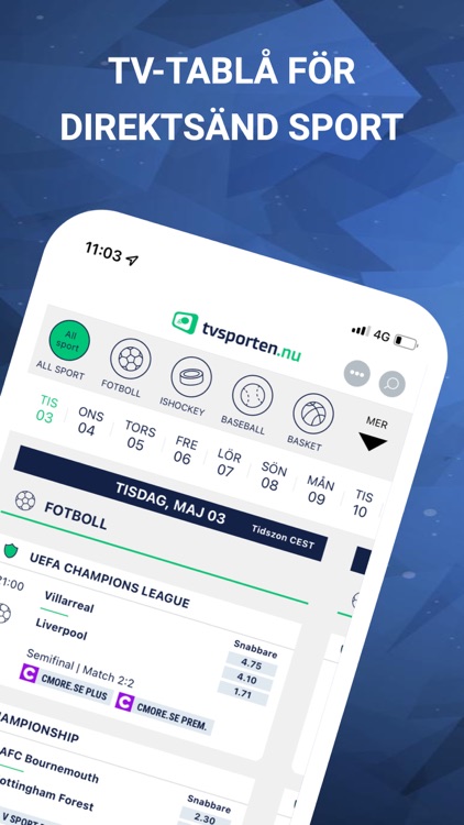 TVsporten.nu - TV-guide sport