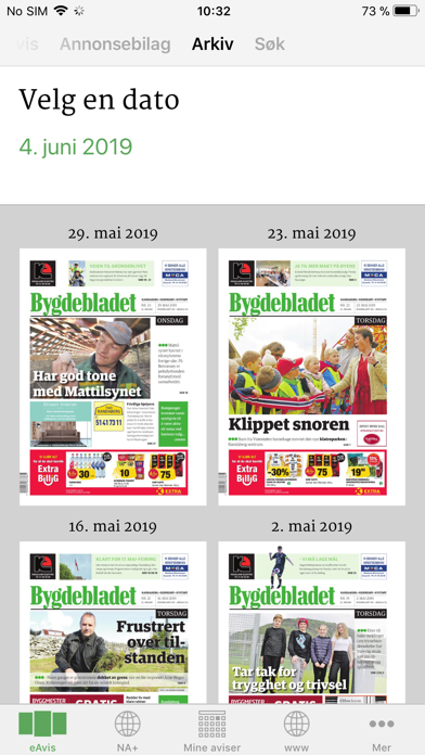 Bygdebladet eAvis Screenshot