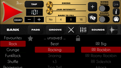 Screenshot #1 pour Rock Drum Machine Lite