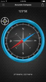 accurate compass navigation iphone screenshot 1