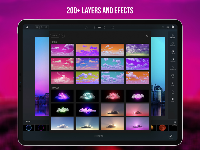 Neon Skies Photo Editor