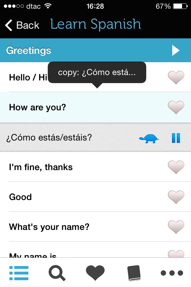 Learn Spanish-Spain Phrasebook screenshot 2