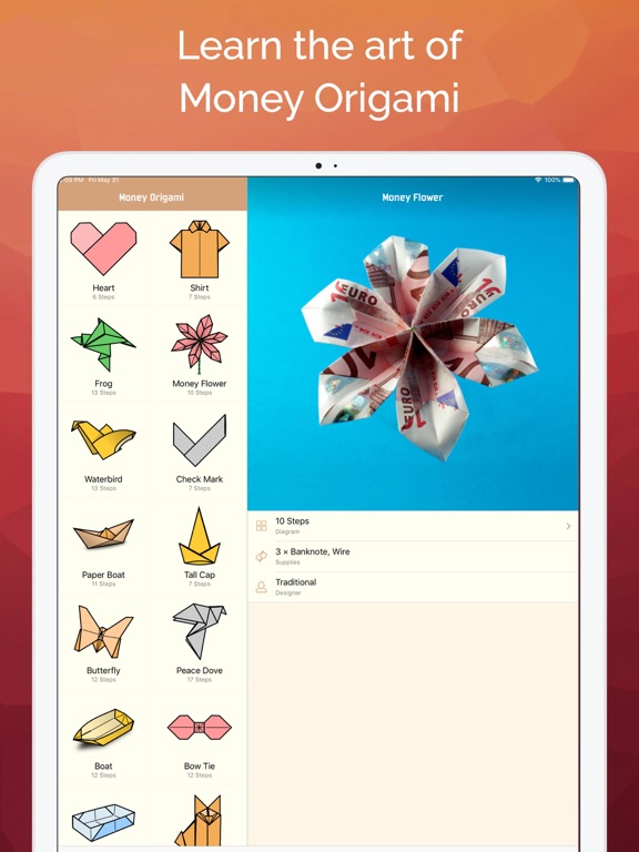 Screenshot #2 for Money Origami Gifts Made Easy