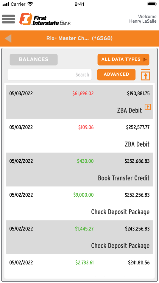 #2. Treasury Banking Suite (iOS) 来自: First Interstate Bank
