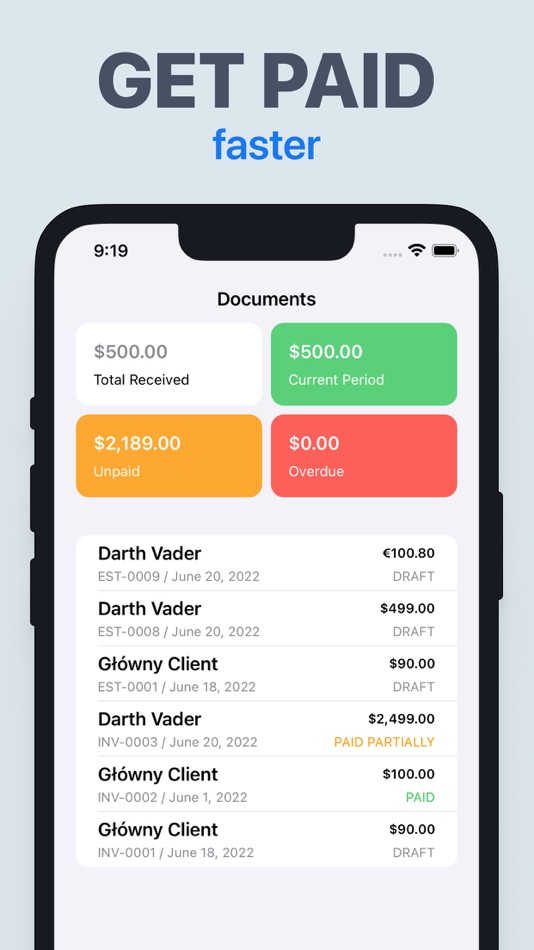 #3. Simple Invoice Generator Maker (iOS) 由: Alexander Sazanovich