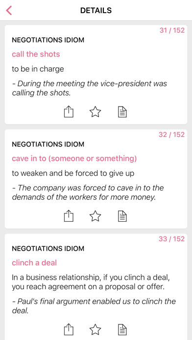 Food - Negotiation idioms Screenshot