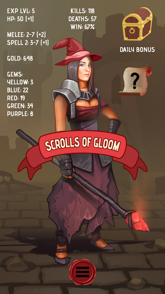 #1. Scrolls Of Gloom (iOS) 由: Mike Hempfling