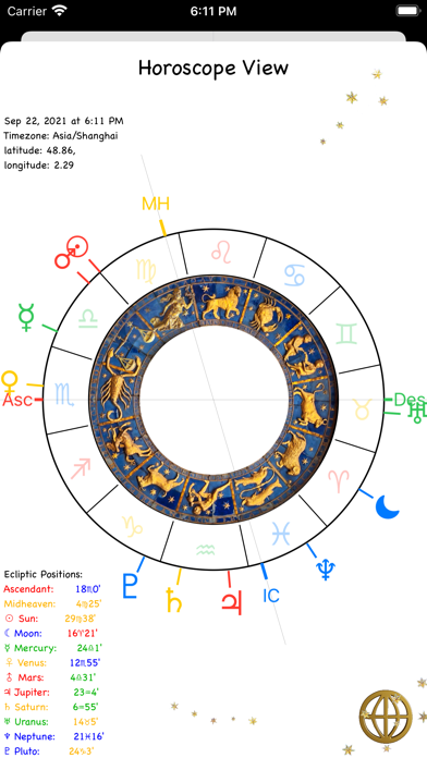 Ecliptic Compass Screenshot