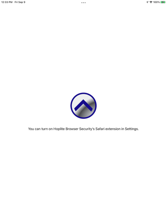 Hoplite Browser Security iPad screenshot 2 - Business app
