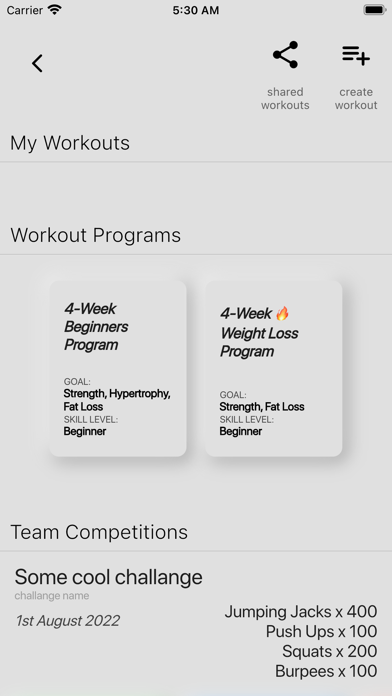 Acropolis Fitness Screenshot
