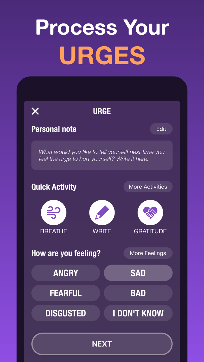 HarmLess Self Harm Tracker