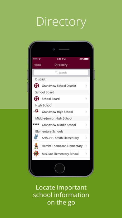 Grandview School District Screenshot