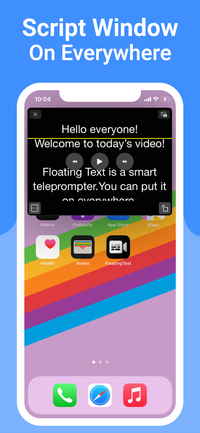 Teleprompter - Floating Text