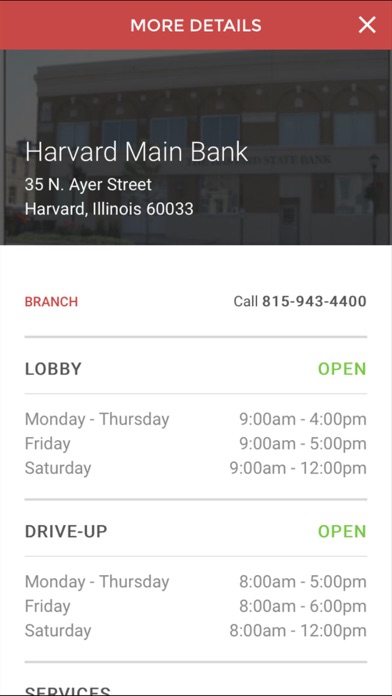 The Harvard State Bank Screenshot