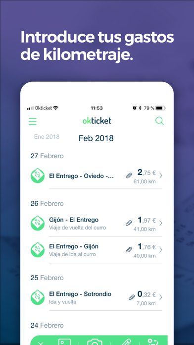 Okticket - Gestión de gastos Screenshot