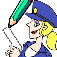 Draw Happy Police Trivia Game