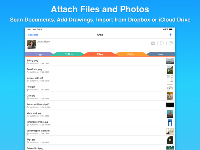 Contacts Journal CRM