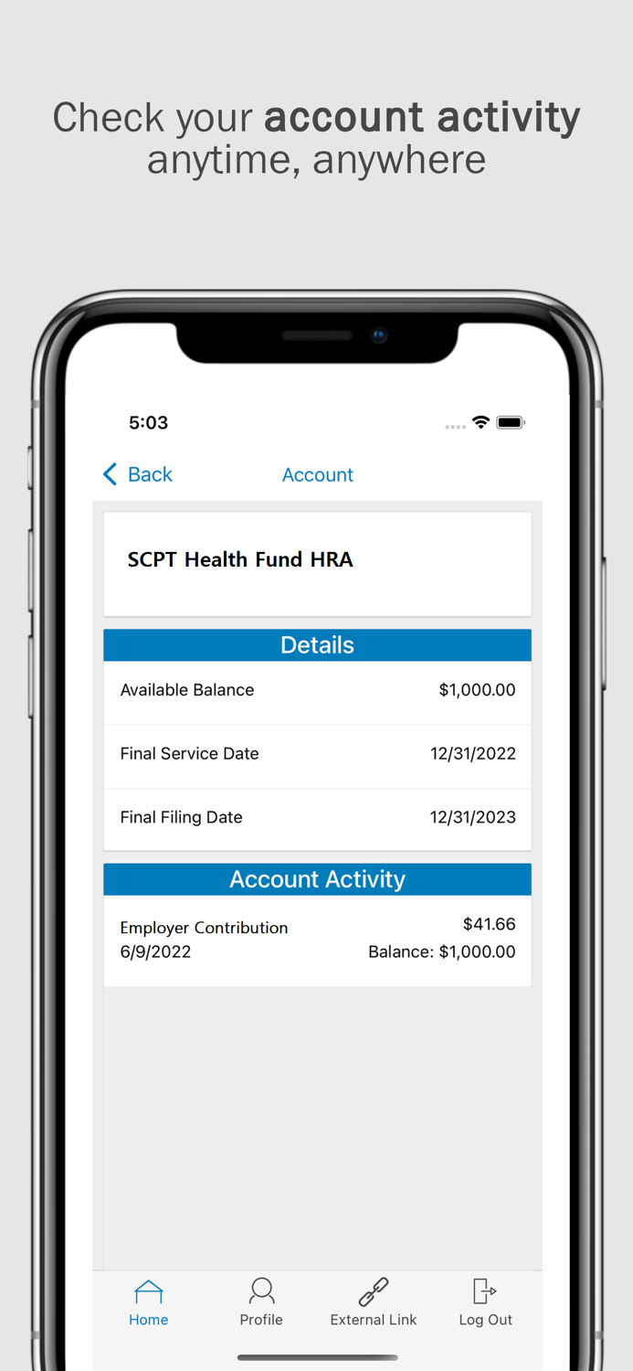 SCPT HandW Fund HRA Benefit
