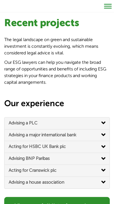 UK Sustainable Finance guide Screenshot