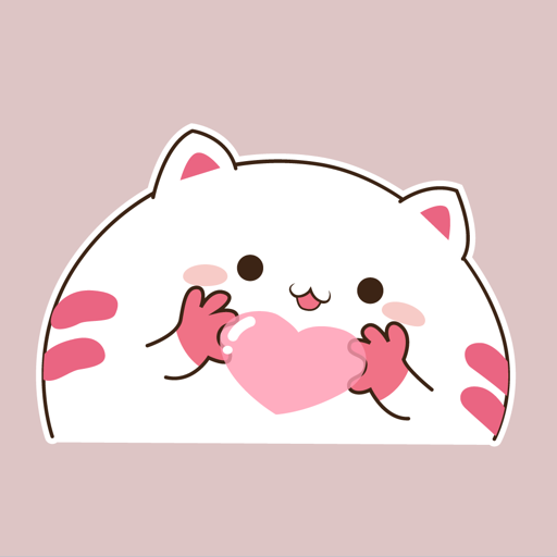 Cute Chubby Kitten Stickers Cute Chubby Kitten Stickers