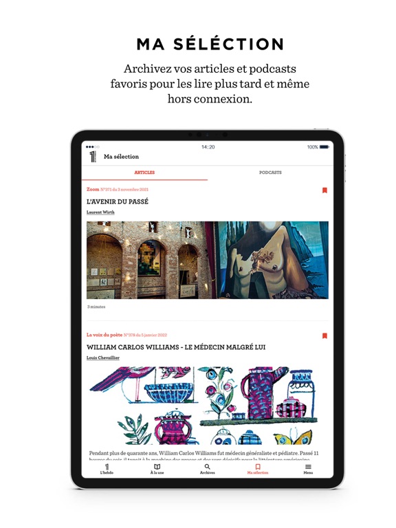 Le 1 hebdo iPad screenshot 5 - News app
