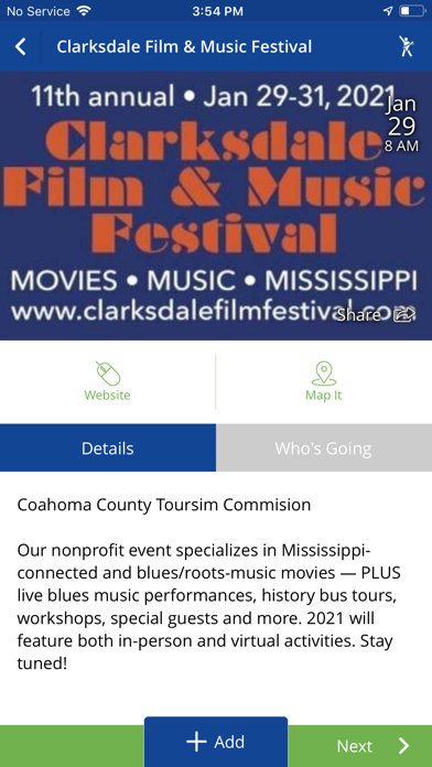Visit Clarksdale Screenshot