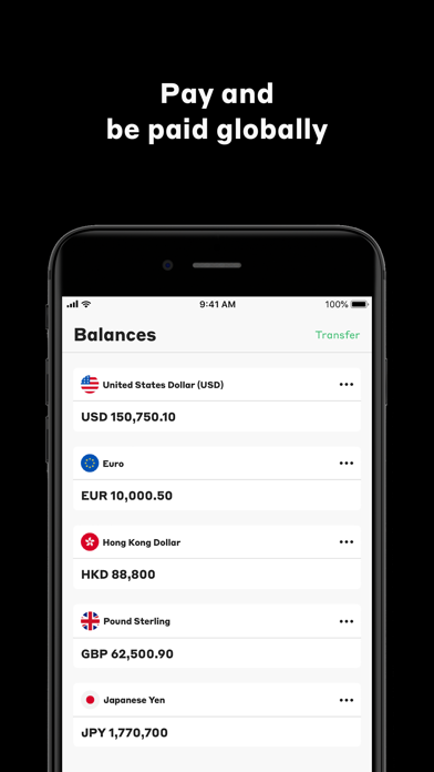 Currenxie Global Account Screenshot