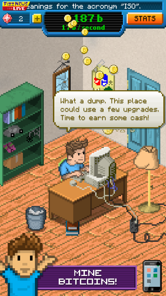 #1. Bitcoin Billionaire (iOS) โดย: Noodlecake