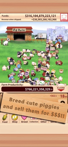 Piggy Clicker:idle farm tapper screenshot
