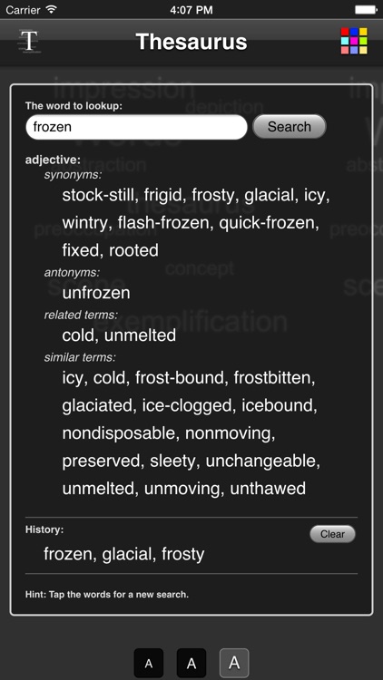 Thesaurus App