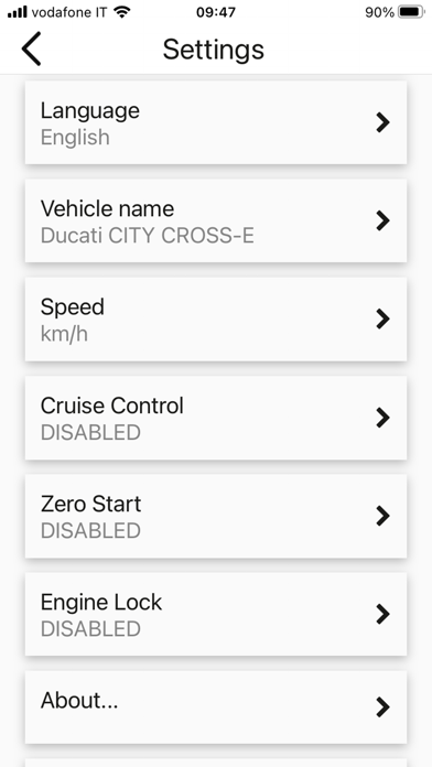 Ducati Urban e-Mobility Screenshot