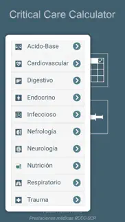 critical care calculator iphone capturas de pantalla 3