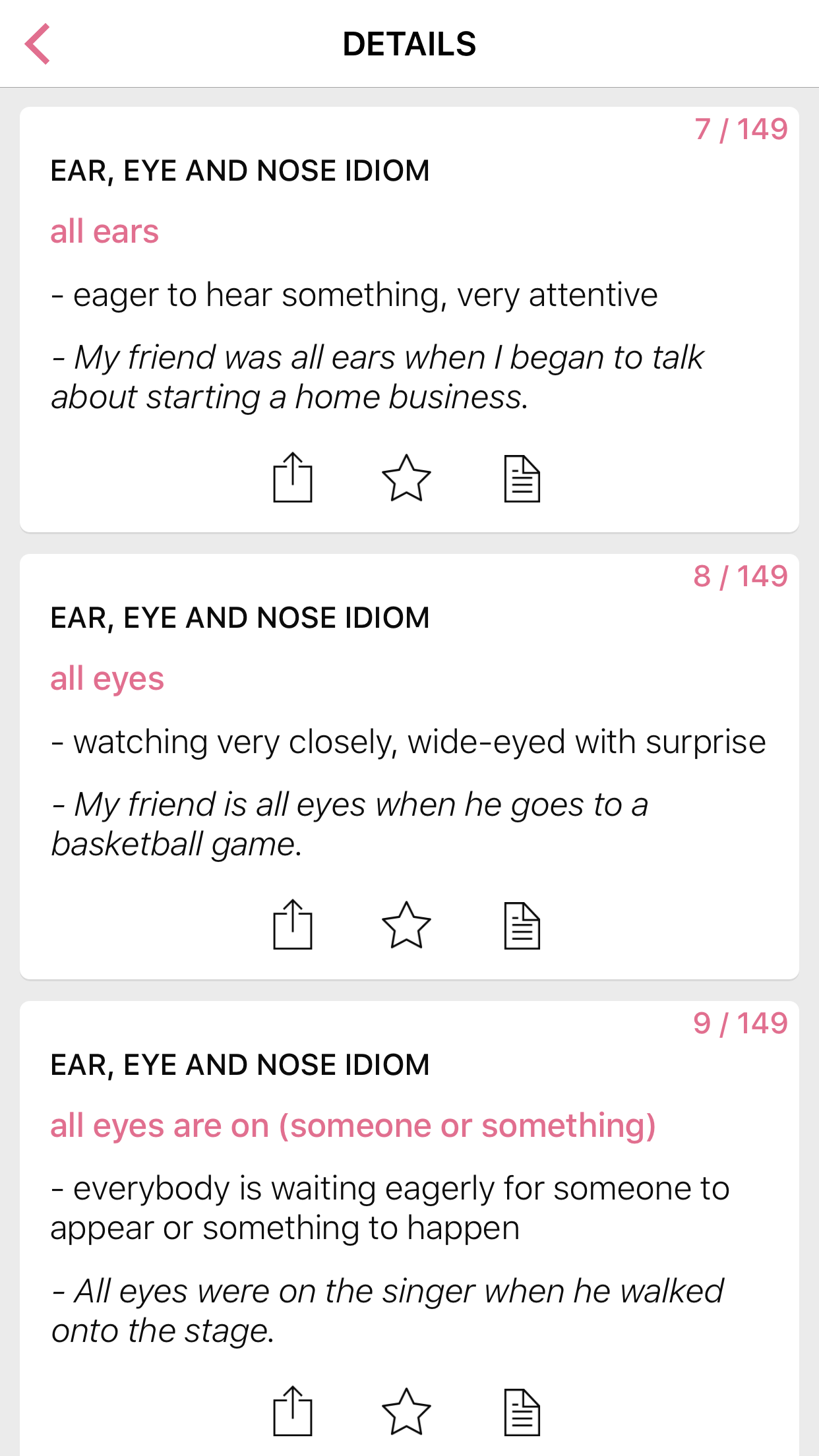 Animal Eyes idioms in English