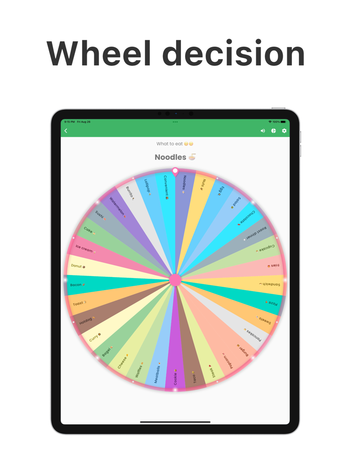 Decisions Spin Wheel Roulette