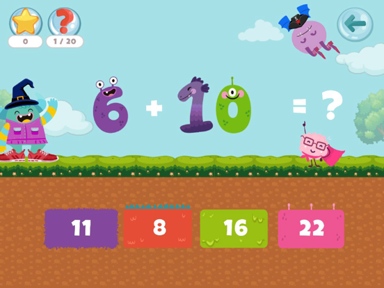 Monster Addition & Subtraction iPad screenshot 5 - Education app