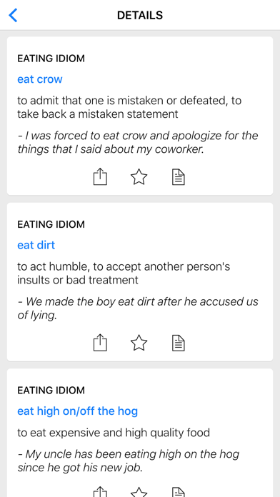 Business & Food idioms Screenshot