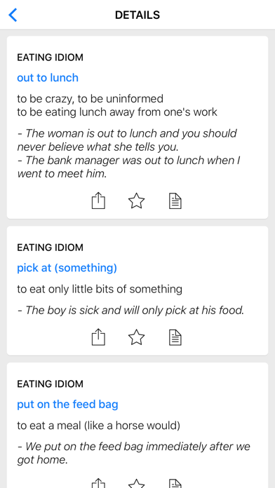 Number & Food idioms Screenshot