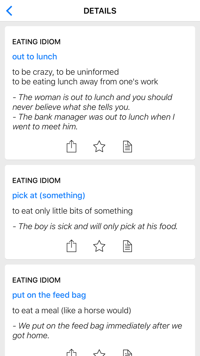 Number and Food idioms