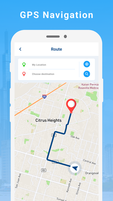 GPS Maps Location & Navigation Screenshot