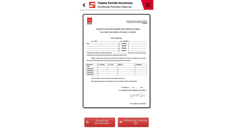 Tarjeta de Familia Numerosa screenshot-4
